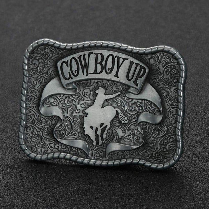 KDG Western Belt Buckle Vintage Cowboy Up Belt Buckle for Men Women - Image 4